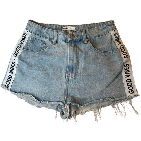 cropp Pants - Women’s Good Vibes Denim Shorts Cropp Blue S Y2K